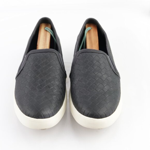 Cole Haan Womens Crosscourt Slip On Shoe Size 8.5 Navy Blue Leather Woven Loafer - Picture 3 of 14